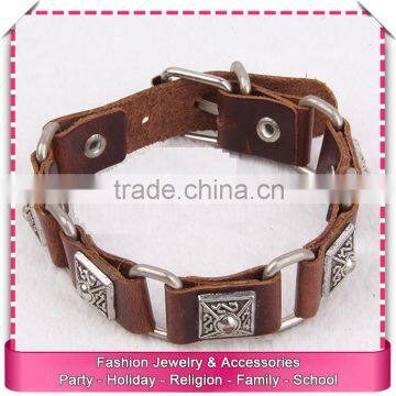 From china leather infinity bracelet boys, wholesale leather bracelet