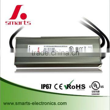 high PF waterproof IP67 cv 150w 24v 0-10v dimming led driver