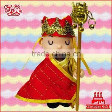 Blister package keychain of mini plastic doll toy