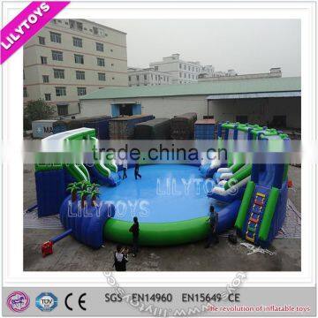 Coustomized commercial outdoor inflatable water park for kids and adults