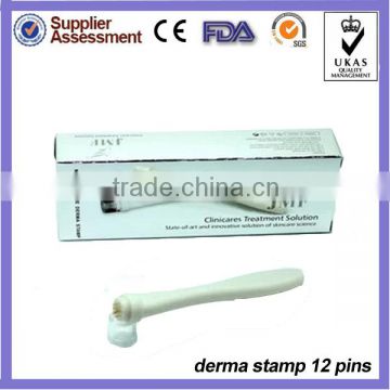 ABS white handle 12/75/200 micro needle derma stamp eyebrow needle derma roller manufacturer