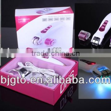 provide free sample bio derma roller for hair loss treatment, low derma roller price,LED Vibration metal beauty roller