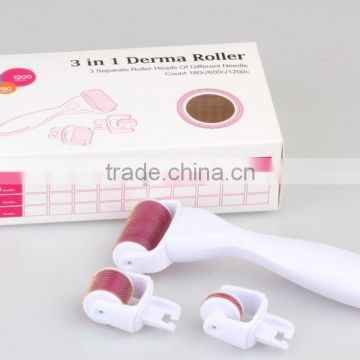 Factory Direct Sale 180/600/1200 Needles 3 in 1 MNS Derma Roller with CE