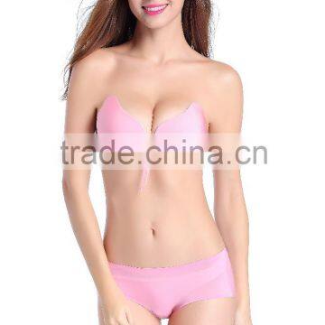 2016 Wholesale Black Nude Bras Ladies Backless and Strapless Bra Self-adhesive Silicone Sexy Fashion Bra photo-2