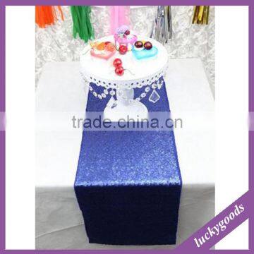 LGS027 royal blue glitter sequin table runner wholesale