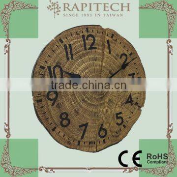 12 Inch Indoor Outdoor Faux Wood Polyresin Wall Clock photo-2