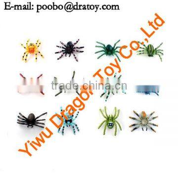 Plastic colorful spider animal figurine