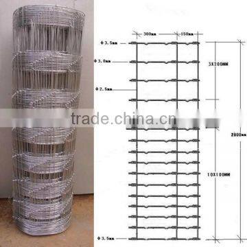 Ranch Woven 2.5mm wire 1.8m high galvanized livestock fencing