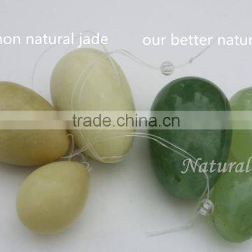 top natural xiuyan jade jade $10/set DHL free shipping jade eggs with drilled hole,jade eggs