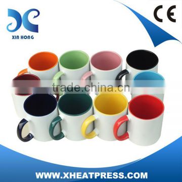 11OZ Cheap Sublimation Inner & Handle Color Mug MOO3,Different Colors