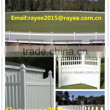 4' x 8' picket fence white color, pvc mesh fabric fence/pvc recinzione, blanco cerca de vinilo