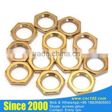 China Supplier Brass Hex Thin Nut photo-3