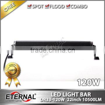 22in 120W High Power Offroad Powersports 4WD UTV ATV SUV 4x4 Racing Vehicles Farm Agriculture Equipment Led Light Bar photo-4