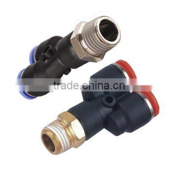Y Type Ppr Hose Connector With Male Brass Valve ,pu Connector photo-3