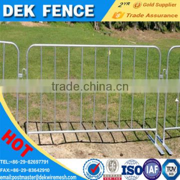 Removable road crowd barrier and fence panel for events