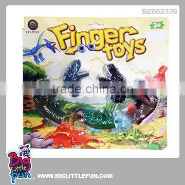 Finger toys dinosaur rubber finger puppets