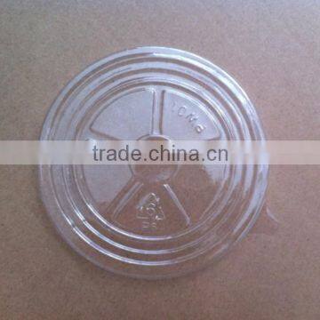 Food grade disposable plastic lid for paper bowl