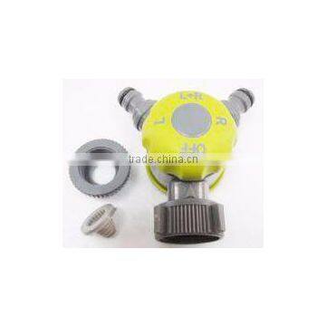 3/4"-1" 2-Way Snap-in Plastic Quick Coupling Garden Hose Connector photo-6