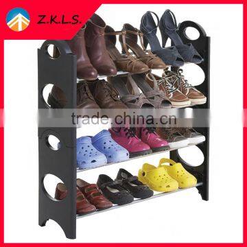 10 Layer Free Assembly Cheap Plastic Shoe Rack photo-2