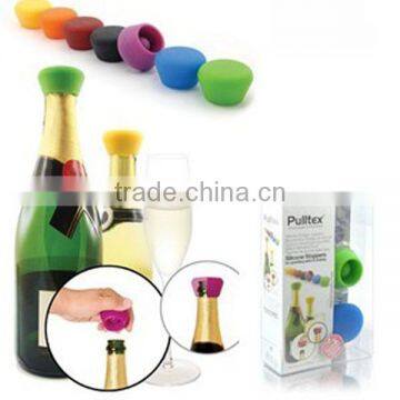 Cut design custom silicone bottle stopper beet bottle stopper