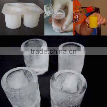 Silicone Frozen SHOT GLASS Shooters Ice Tray Mold Freezer Bar