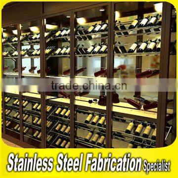 Custom Made Stainless Steel Wine Cabinet for Bar Restaurant photo-4