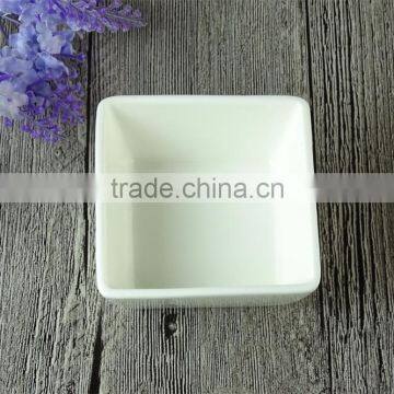 Hot Sale 3inch Porcelain Wholesale Square Ceramic Bowl for Restaurant Hotel photo-2