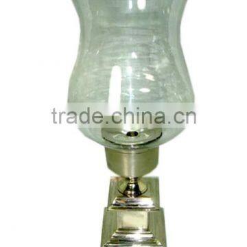 Decorative Stem Glass Hurricane photo-3