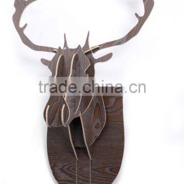 DIY 3D Cut Model Kit- Wooden Puzzle Kit for Educational &Wall Decor - Construct a Creative& Visual Model on Your Own Deer Head photo-4