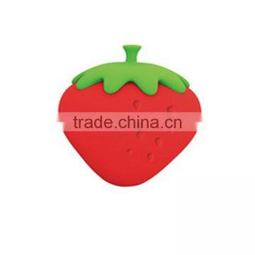 New Design Strawberry Silicone Key and Coin Bag Key Holder Promotion Gift photo-5