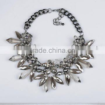 Handmade new design women fashion alloy jewelry necklace