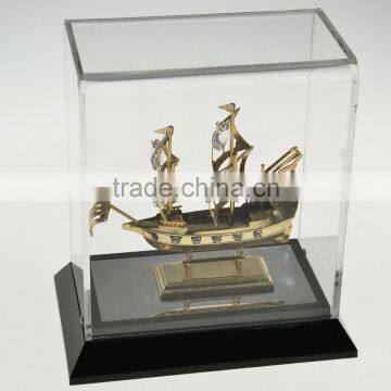 Gold Plated Decorative Sailing Ship With Crystals From Swarovski photo-3