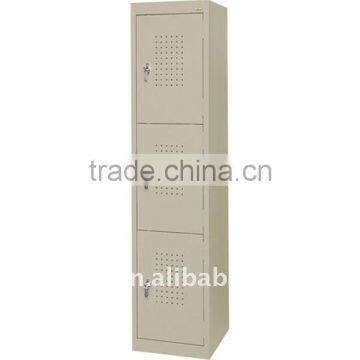 C8309 1 wide steel storage cabinet- Triple Tier 15in.W x 18in.D x 66in.