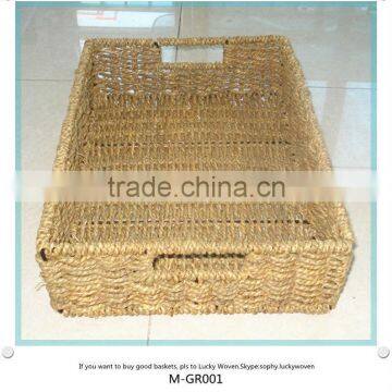 Decorative Hand Weave Seagrass Basket Set photo-5
