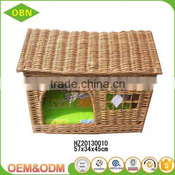 Wholesale 100% Handmade Indoor Pet Bed Wicker Luxury Top Grade Eco-friendly Pet House photo-2