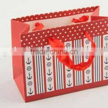 Foldable Gift Bag With Anchor Patterns/ Shopping Bag photo-3