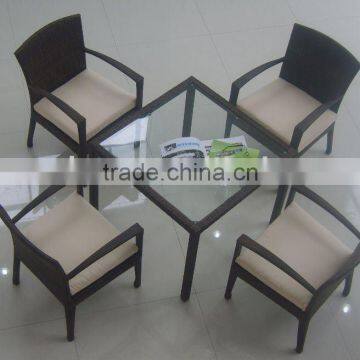 rattan dining table and chair or cane dining set