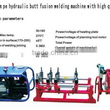 40-160mm PE Pipe Hydraulic Butt Fusion Welding Machine