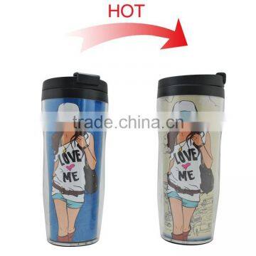 12oz Double Wall Plastic Travel Magic Mug With Custom Printing photo-3