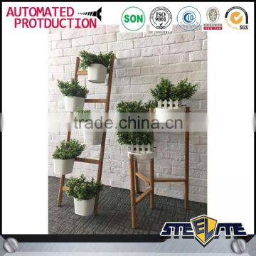 Steelite Garden Wood Flower Rack Flower Display Shelf photo-3