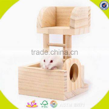 2017 New design wooden amusement facilities for hamster mini wooden amusement facilities for hamster W06F027