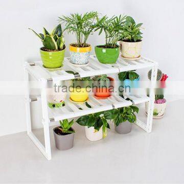 2 Tier Expandable Adjustable Under Sink Shelf Storage Shelves Kitchen Organizer photo-4