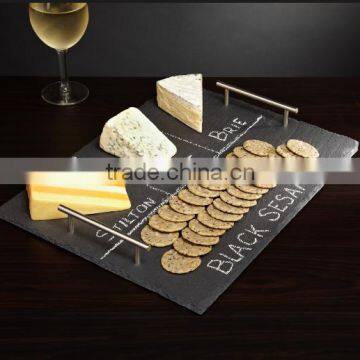 New Style Long Live Time Natural Slate Cheese Plate photo-4