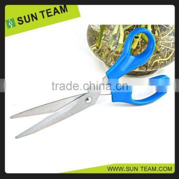 SC180A LFGB qualified 8-1/4" sharp cut plastic blue scissor for online shopping