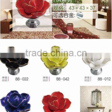 High Quality Marble Material Door Knobs Ceramic Door Handle Knobs photo-5