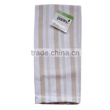 100 Cotton Manufacturer Sell Direct Tea Towels Kitchen Yarn Dyed Stripes Design