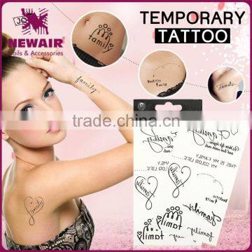 Latest arrival attractive style pretty interesting funny tattoo sticker