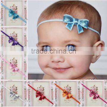 fashion baby hair accessories toddler hair bow baby headband cheap wholesale