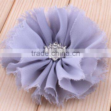 Handmade Shabby Chiffon Flower Clip for Kids Hair Accessories photo-5