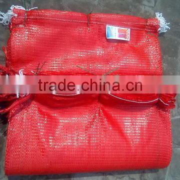 25-50kg pp woven mesh bag with drawstring